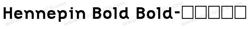 Hennepin Bold Bold字体转换